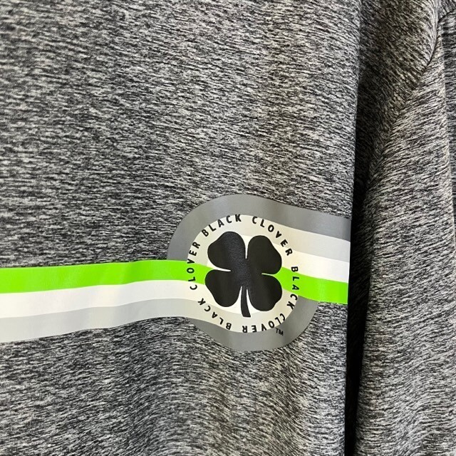 Black Clover Shirt Mens XL Golf Athletic 1/4 Zip Pullover Stretch Logo gallery