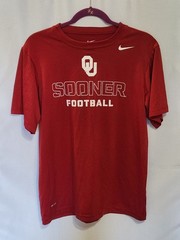 Nike Dri Fit Oklahoma Sooners OU Youth XL Crimson Tee