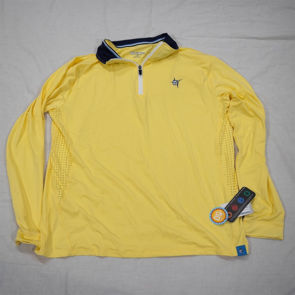 White Water Yellow UV 50 Vented Sun Shirt XL
