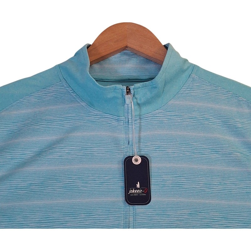 Johnnie-O Bert 1/4 Zip Pullover Shirt Men's XL Golf Baja Blue MSRP $128 gallery