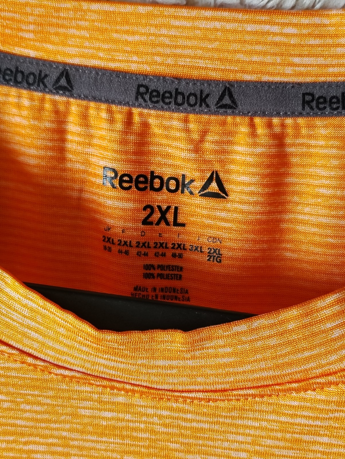 REEBOK SPEEDWICK RELAXED FIT ACTIVE SS SHIRT ORANGE MEN'S 2XL gallery