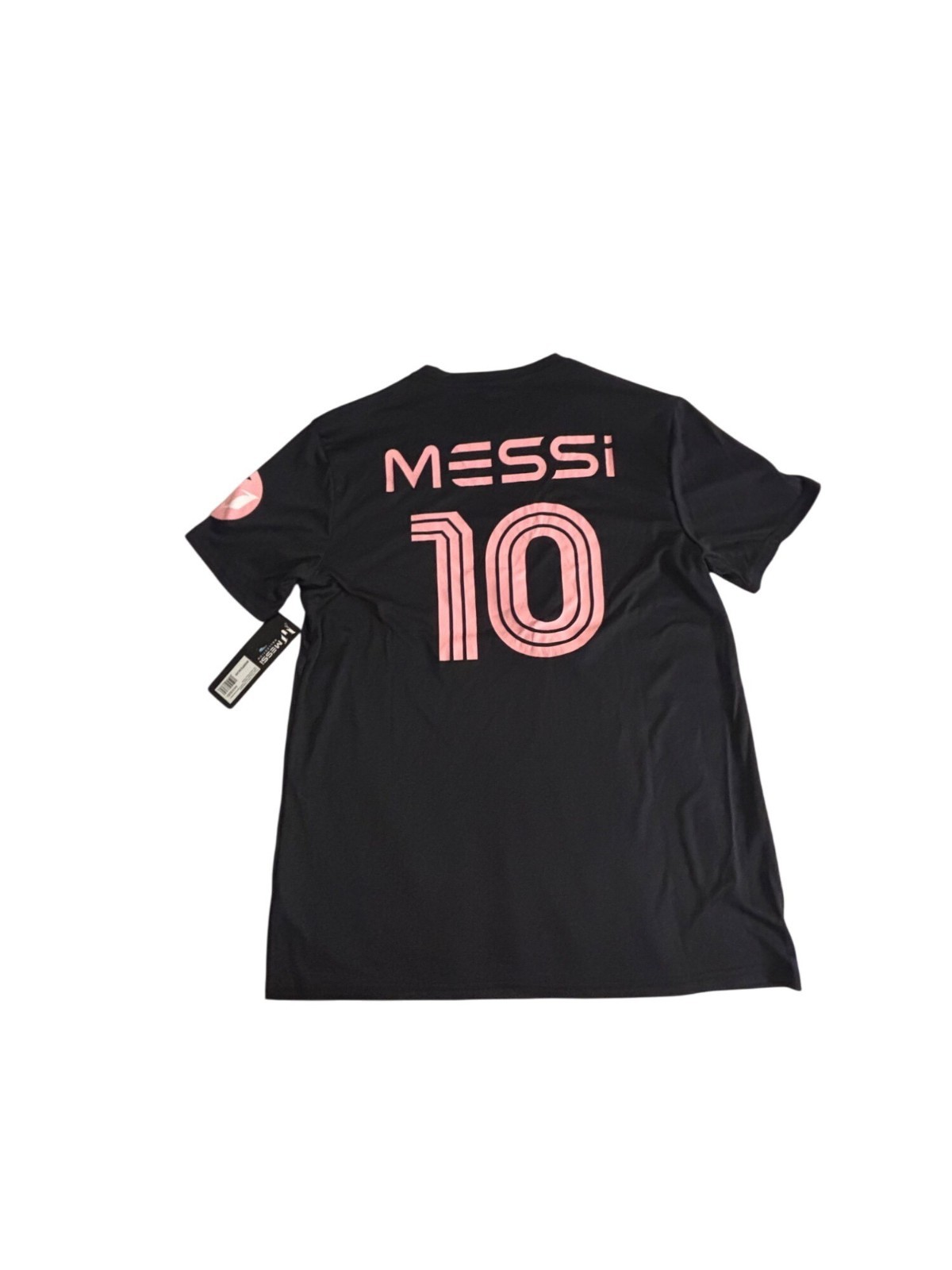 Messi Collection Black Performance T-Shirt Mens Size M Athletic Fit Polyester Sp gallery