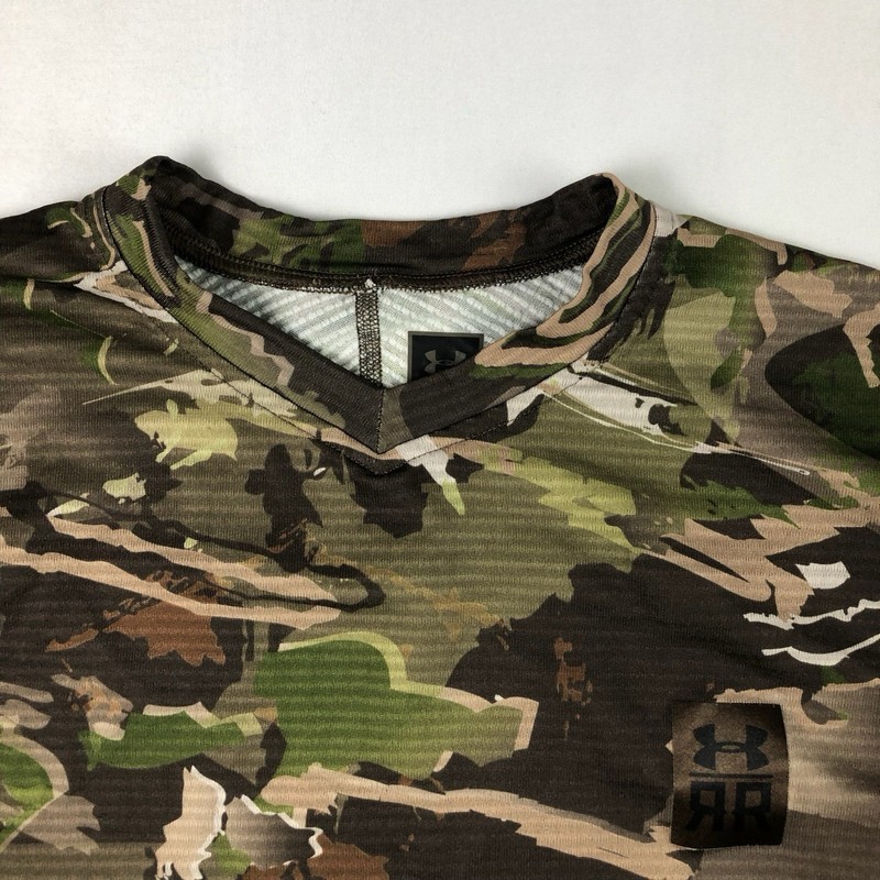 Under Armour Ridge Reaper Mens Medium Camo Long Sleeve Base Layer Shirt Top gallery