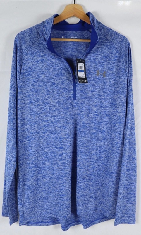 Under Armour Tech 2.0 Half Zip - MEDIUM - Blue Brand New With Tags gallery