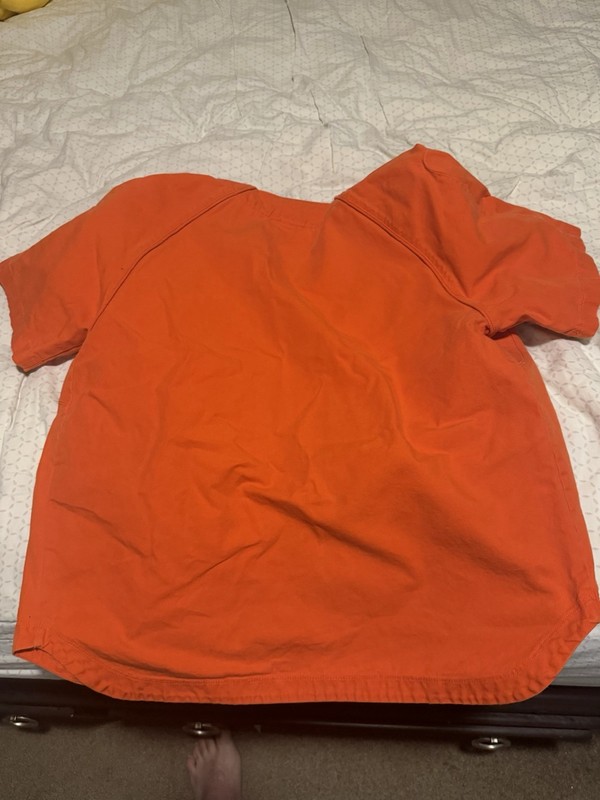 Nike DQ6282-891 SB MLB Skate Baseball Jersey - Rattan Orange ~ Size M gallery
