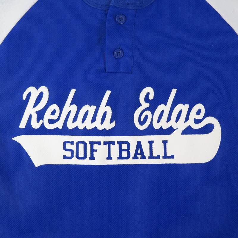Rehab Edge Jersey Men's size 38-40 VTG Softball Top Teamwork Apparel USA Made gallery