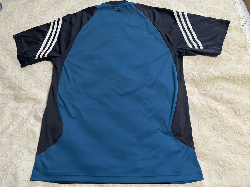 Adidas Shirt Mens Large ClimaCool Athletic Soccer Three Stripe Top 0112 gallery