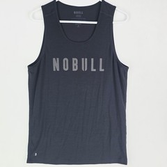 NOBULL Tank Top Mens Medium Black Graphic Sleeveless Athletic Activewear Shirt
