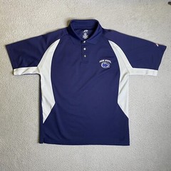 Penn State Nittany Lions Pro Player Shirt Mens Medium Polo Blue White NCAA