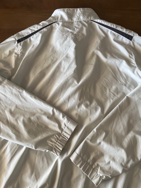 Mens PEBBLE BEACH Performance White Zip Up Jacket XL Water and Wind resistant EC gallery