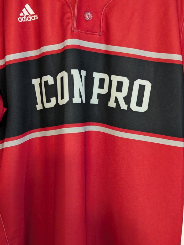 Mens Adidas baseball jersey. Sample Red/Navy size 46 Icon Pro NWT gallery