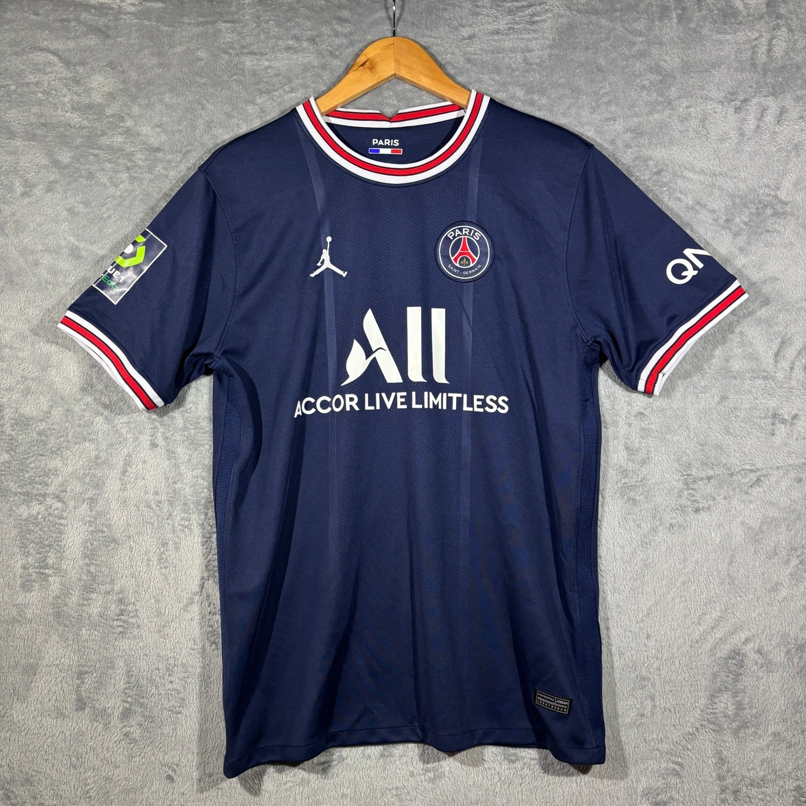Jordan Paris Saint-Germain PSG 2021-22 Home Jersey Messi 30 Men Large Blue gallery