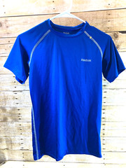REEBOK PLAY DRY COMPRESSION BASE TEE SHIRT ROYAL BLUE MEN’S M FITTED ⭐️MINT⭐️