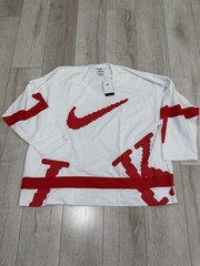 Men XL Loose New Nike Sportswear Club Oversized White Hockey Jersey HV1137-100