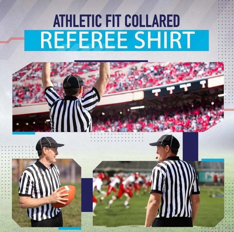 Murray Sporting Goods Men’s Referee Shirt Collared Short Sleeved LARGE gallery