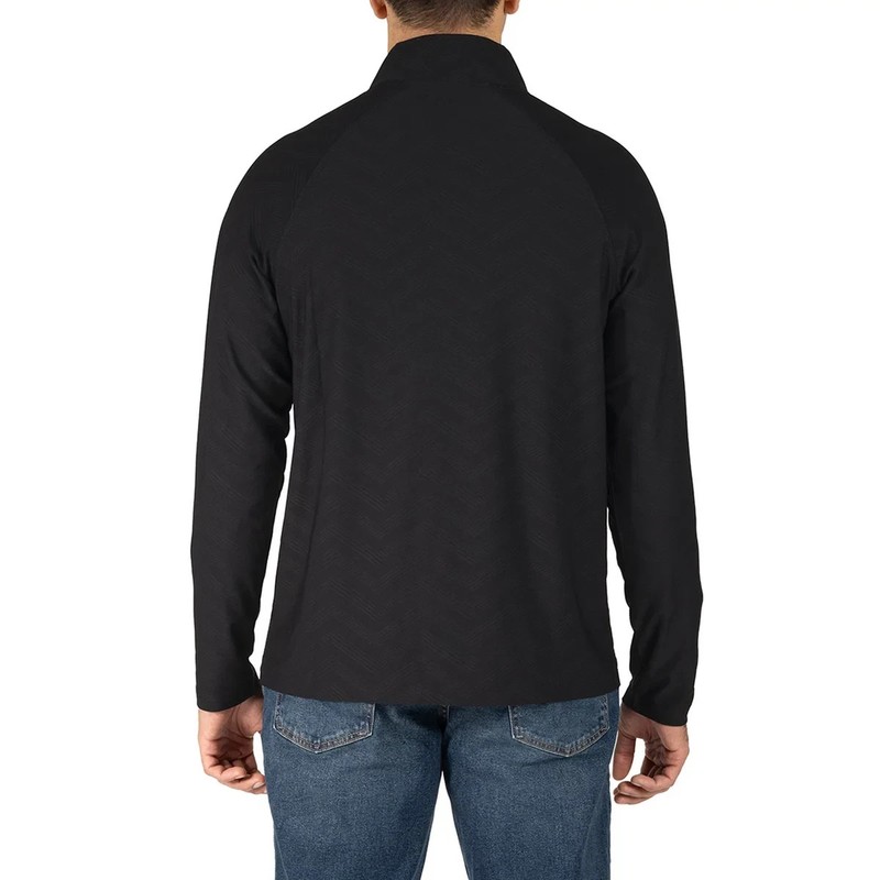 Gerry Men's Active Quarter Zip Long Sleeve Black Large- New gallery
