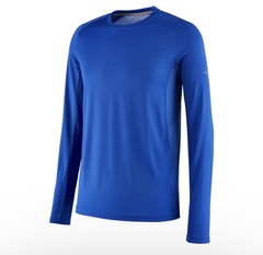 Mizuno Mens Performance Long Sleeve T-shirt Blue Size 3XL New