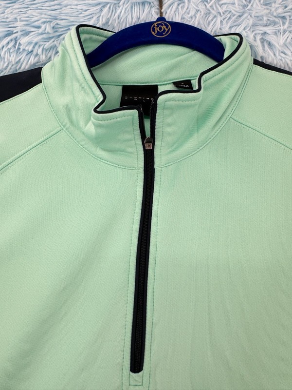Dunning Golf Pullover Men’s Large L Green 1/4 Zip Polyester Spandex Athletic gallery