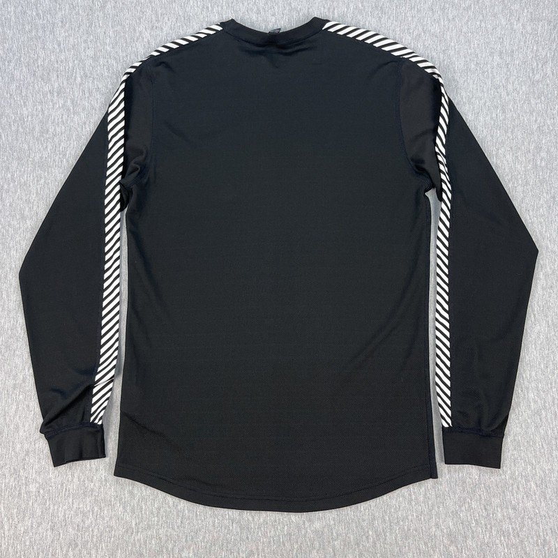 Helly Hansen Lifa Stripe Crew Base Layer Mens L Black Long Sleeve Ski Sailing gallery