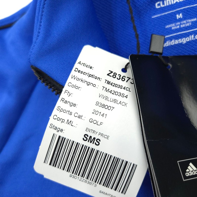 Adidas Pullover Mens M Blue Climalite Quarter Zip Golf Performance LS Top gallery