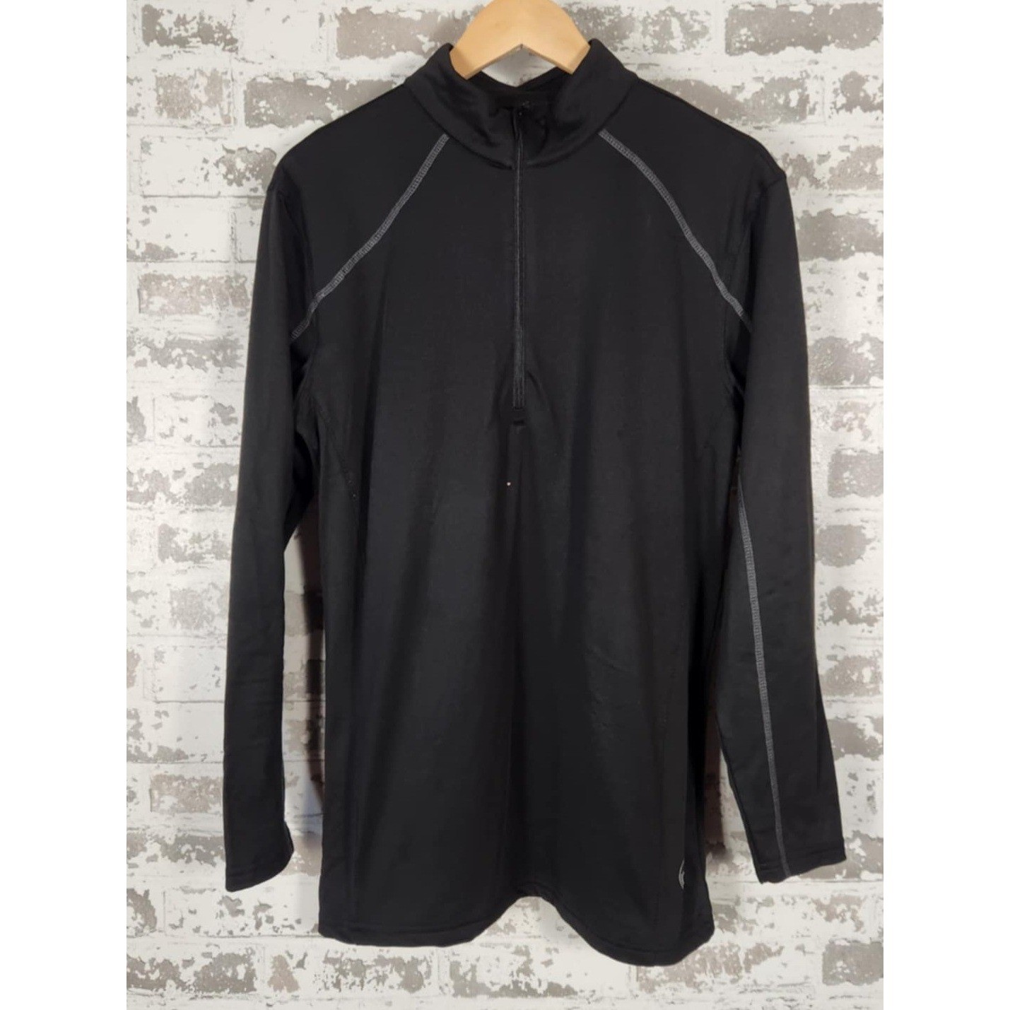 Body Glove Men's XL Black Quarter-Zip Pullover Athletic Fit Performance Top gallery