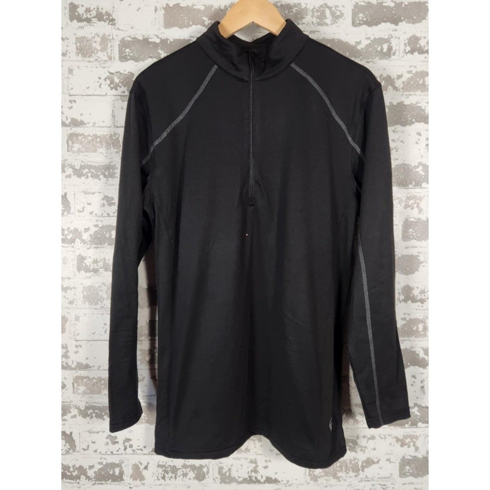 Body Glove Men's XL Black Quarter-Zip Pullover Athletic Fit Performance Top