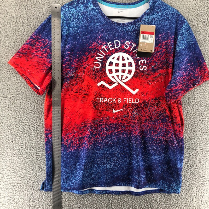 Nike Miler Team USA Edition Running Top DriFit Track Men's L FJ3411 635 gallery
