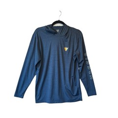 Vissla UV Protection performance hoodie Small Blue Mens long sleeve sun shirt
