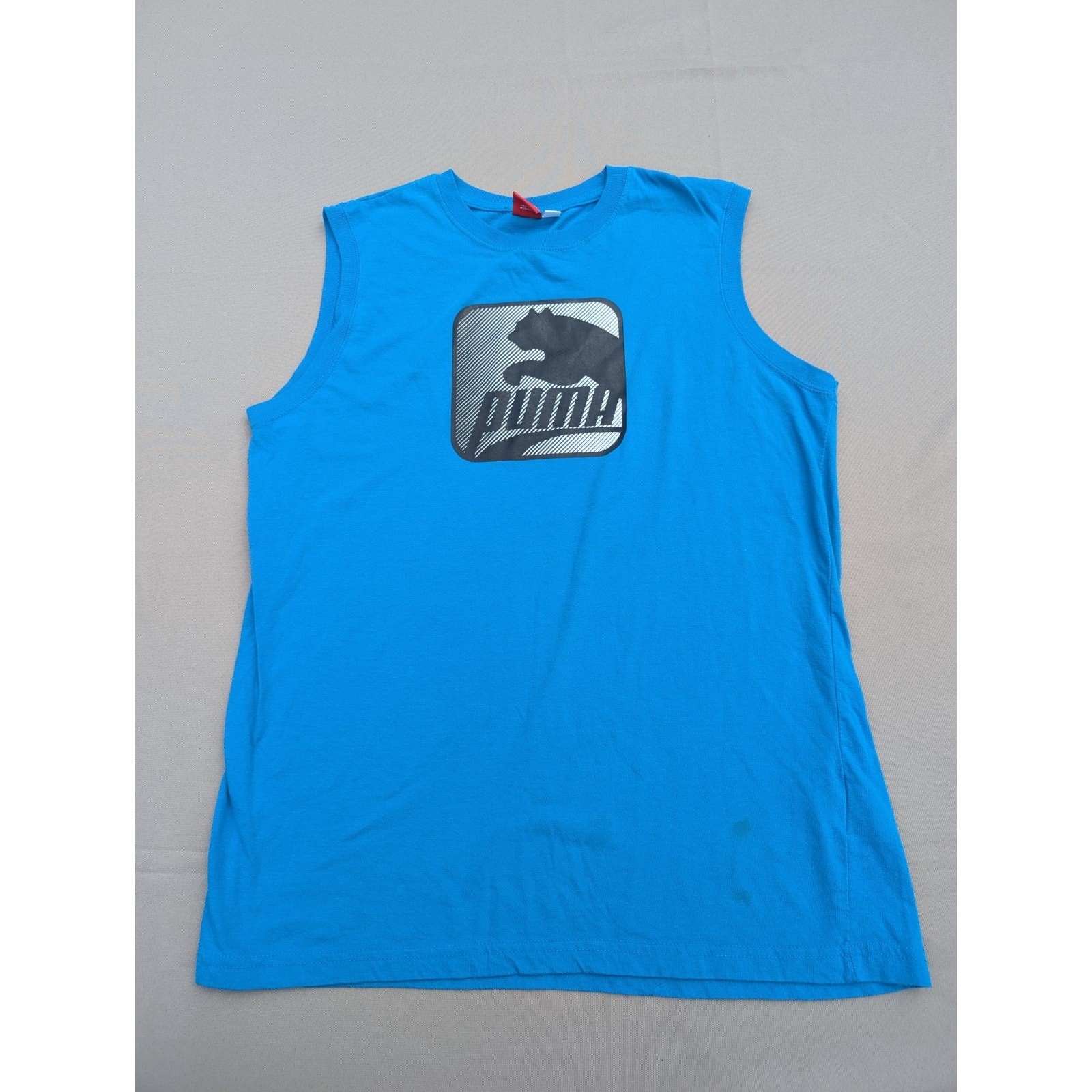 Boys Kids Puma Tank Turquoise Sz XL Summer Blue Teal gallery