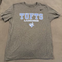 Awesome – Nike – TUFTS LACROSSE – Dri Fit Performance T Shirt – Men’s Large
