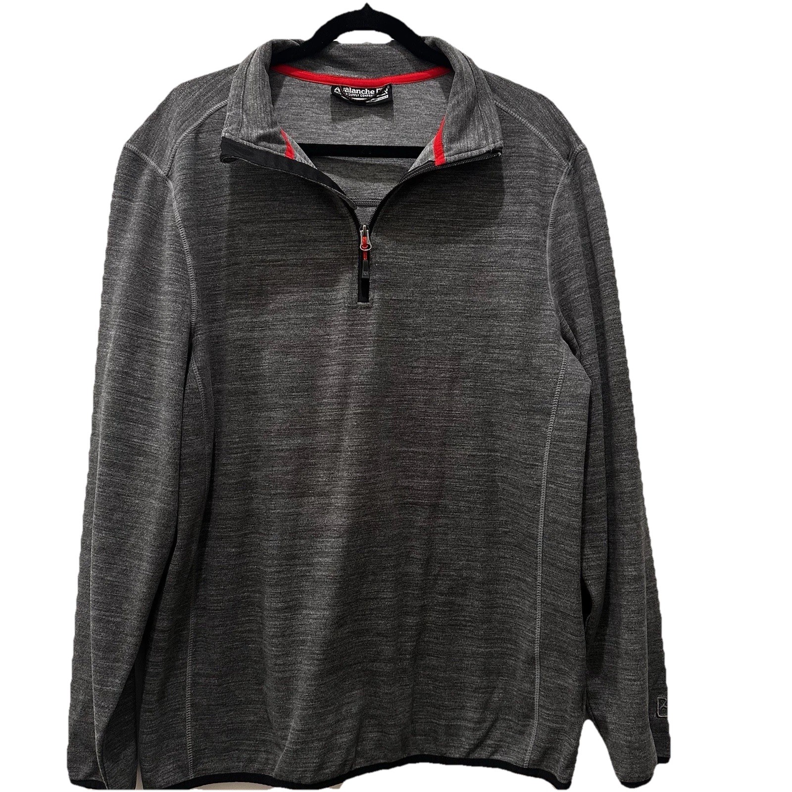Avalanche Men's Quarter Zip Pullover Sweatshirt Size Large Gray gallery