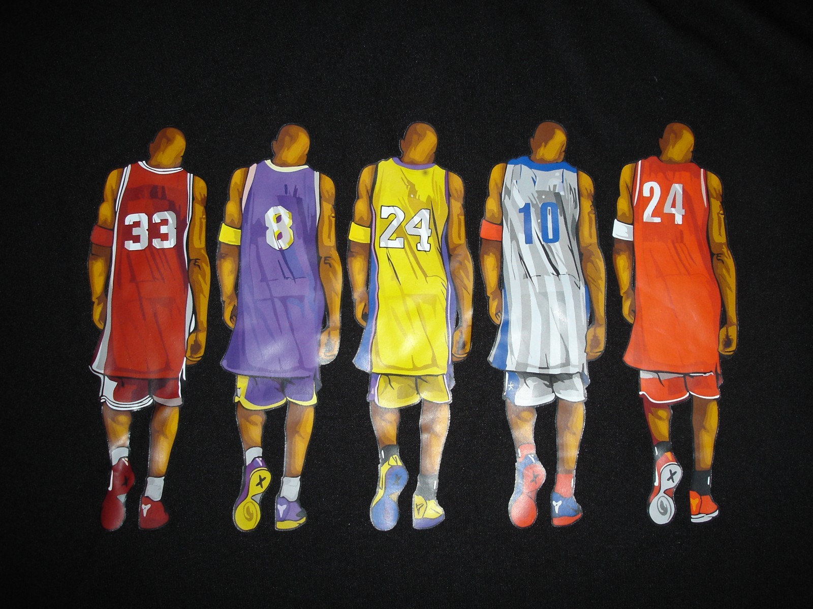 basketball LEGEND black mamba black t-shirt multi jerseys Kobe men's (M) medium gallery