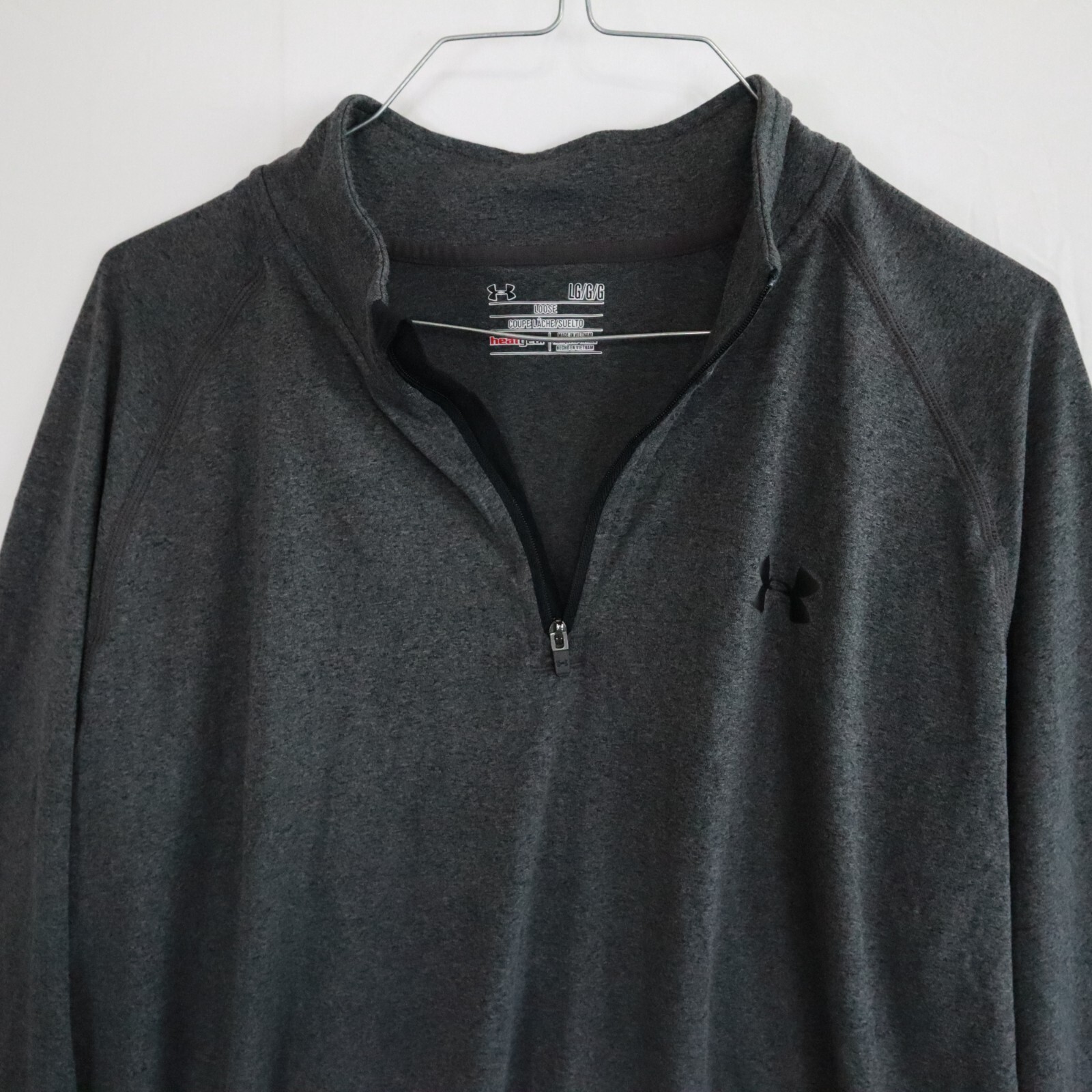 Under Armour 1/4 Zip Pullover Mens Large HeatGear Loose Mock Neck Long Sleeve gallery