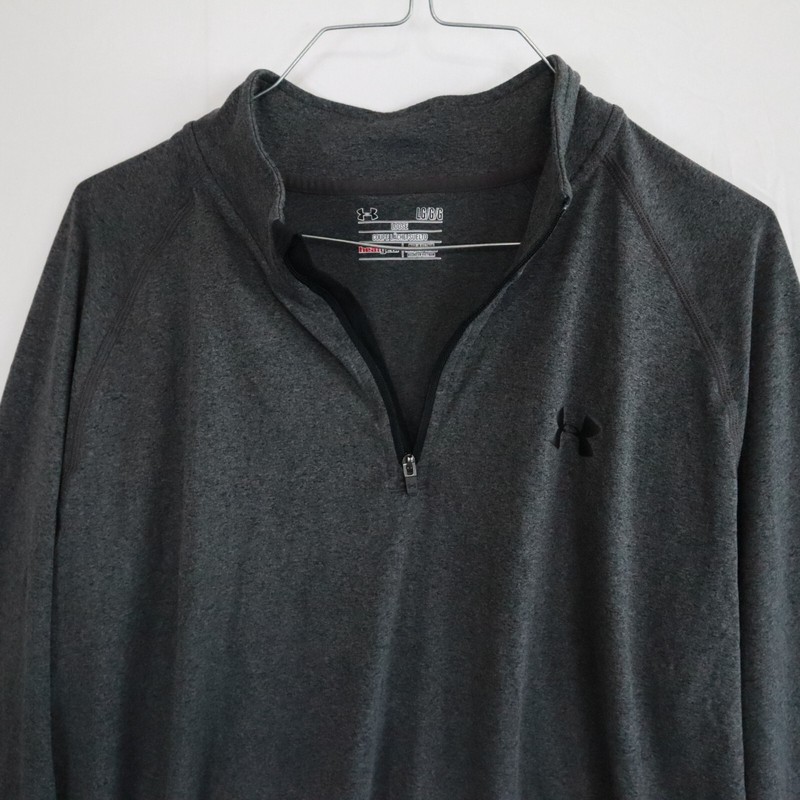 Under Armour 1/4 Zip Pullover Mens Large HeatGear Loose Mock Neck Long Sleeve gallery