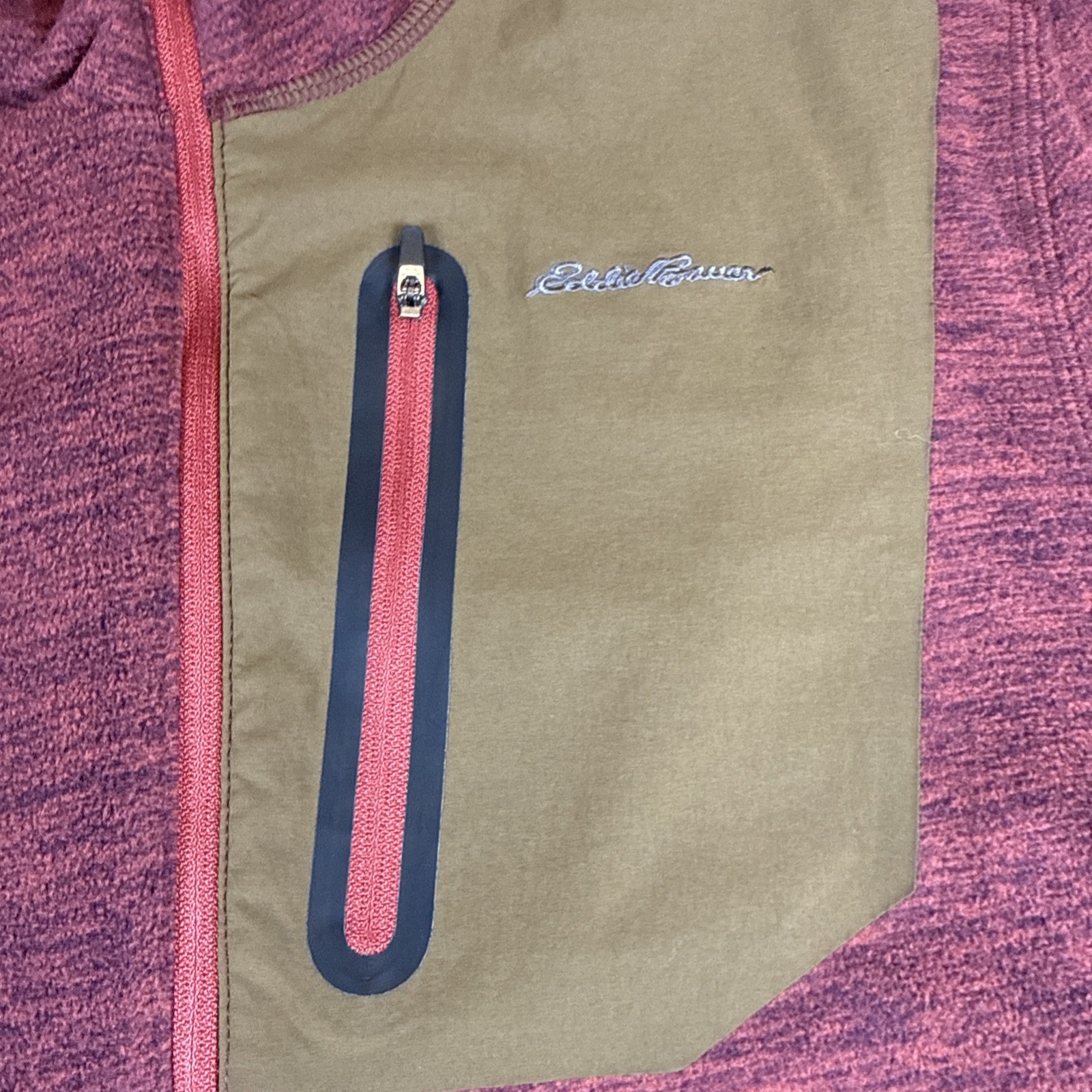 Eddie Bauer Mens 1/4 Zip M Pullover Shirt Long Sleeve Mock Neck Eggplant $60 NEW gallery