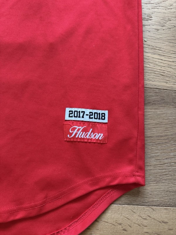 Hudson Outerwear Cartel Baseball Jersey Red 2017-18 Hometown Authentic M gallery