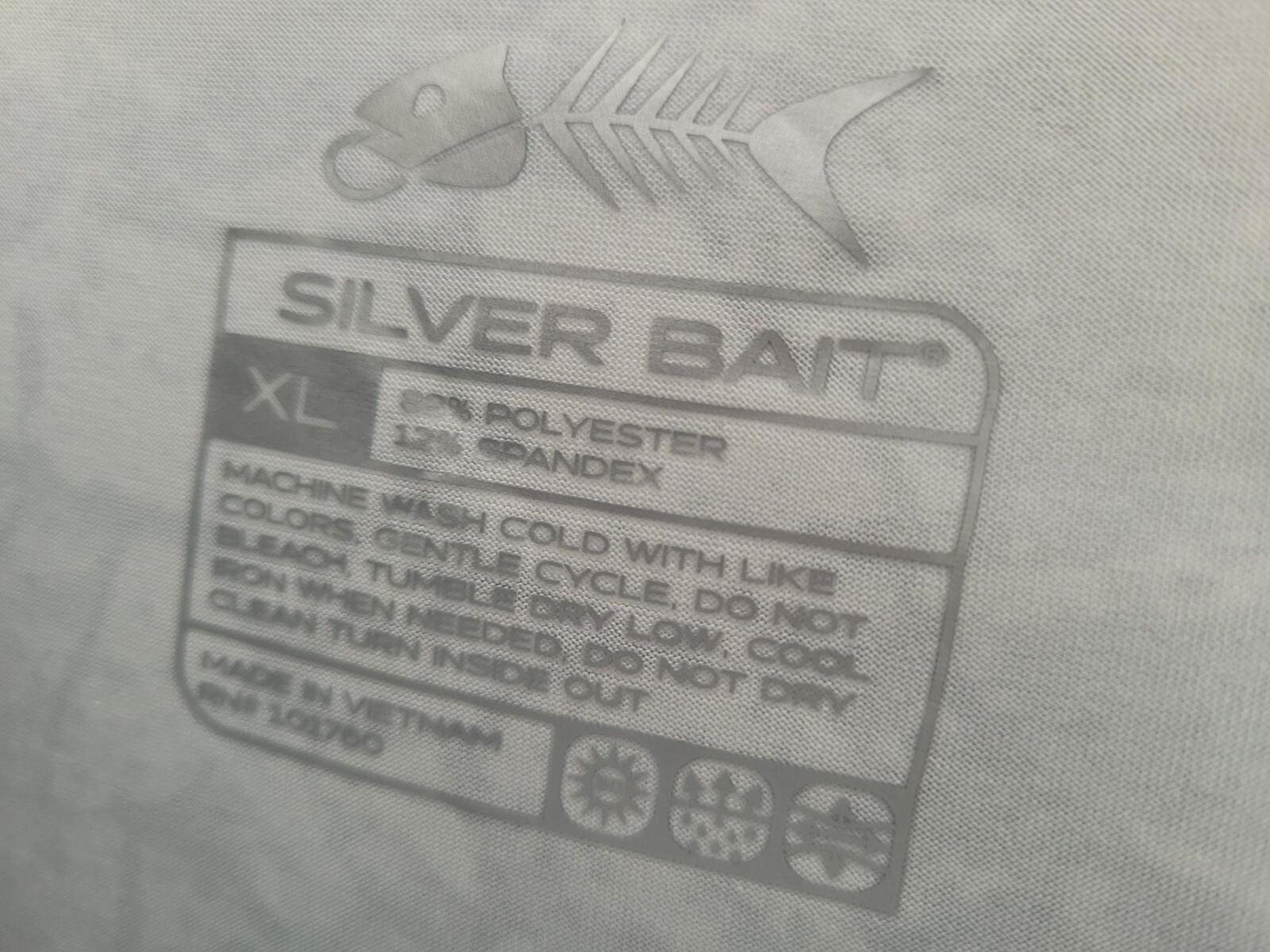 Silver Bait Sz XL Fishing Outdoor Pullover Long Sleeve Excellent Gray Camo gallery