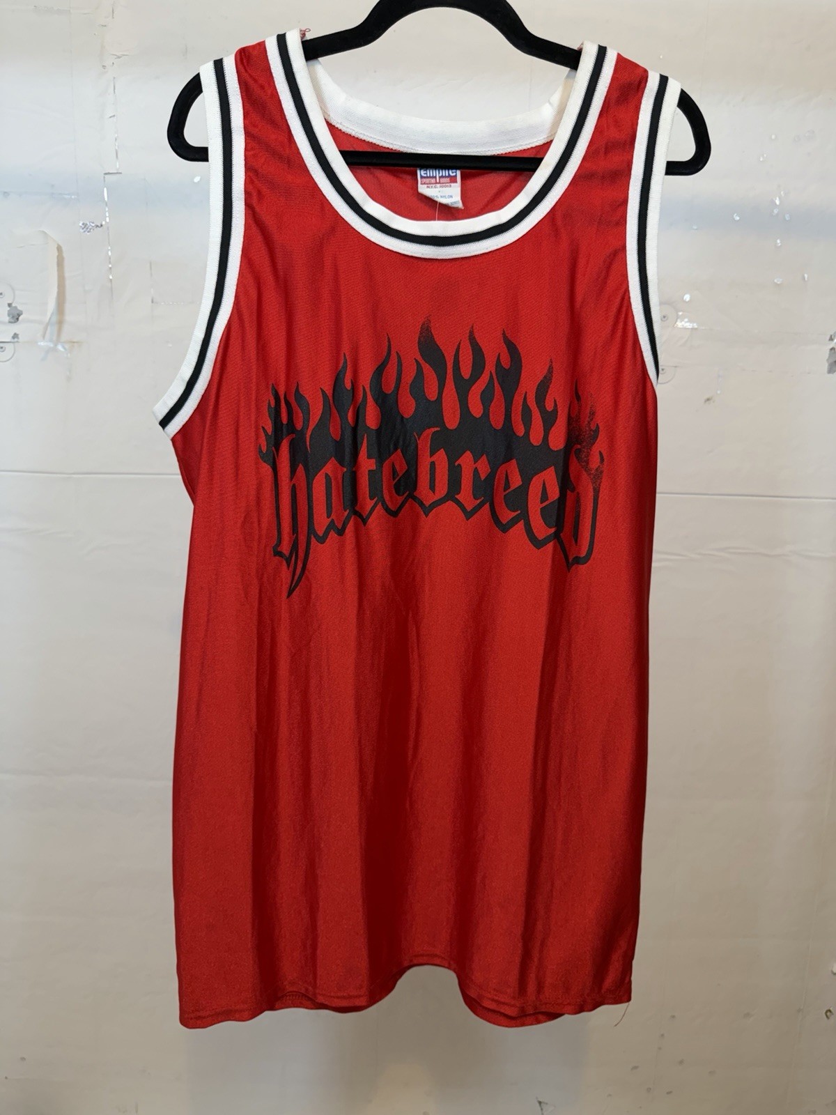 Vintage Hatebreed Basketball Jersey XXL Hardcore 90s Red 46-48 gallery