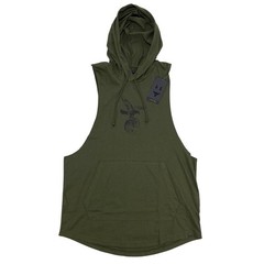 Under Armour Project Rock Sleeveless Hoodie Shirt Size M Loose Fit Green