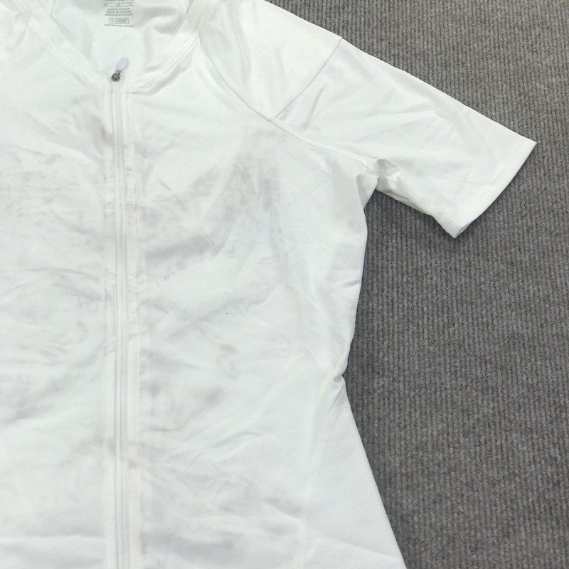 Tommie Copper Shirt Mens Medium White Compression Zip Lower Back Support Znergy gallery