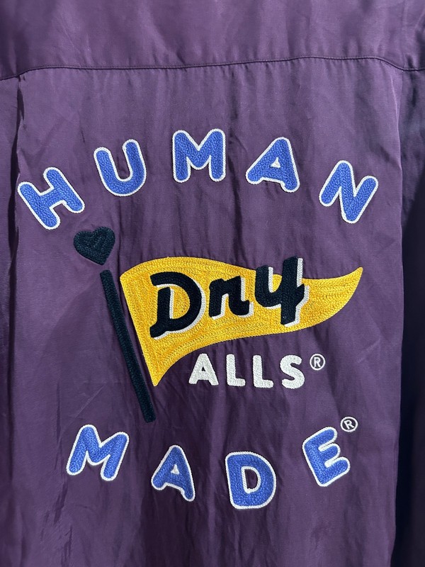 HUMAN MADE BOWLING BUTTON UP PURPLE SIZE LARGE PREOWNED gallery