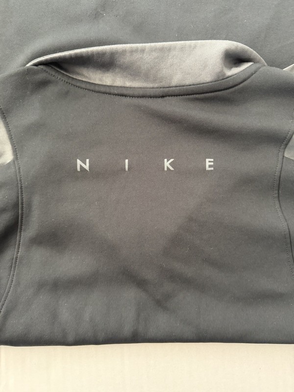 Black and Gray Nike Dri-FIT quarter-zip pullover with a custom "Irish 2017" logo gallery