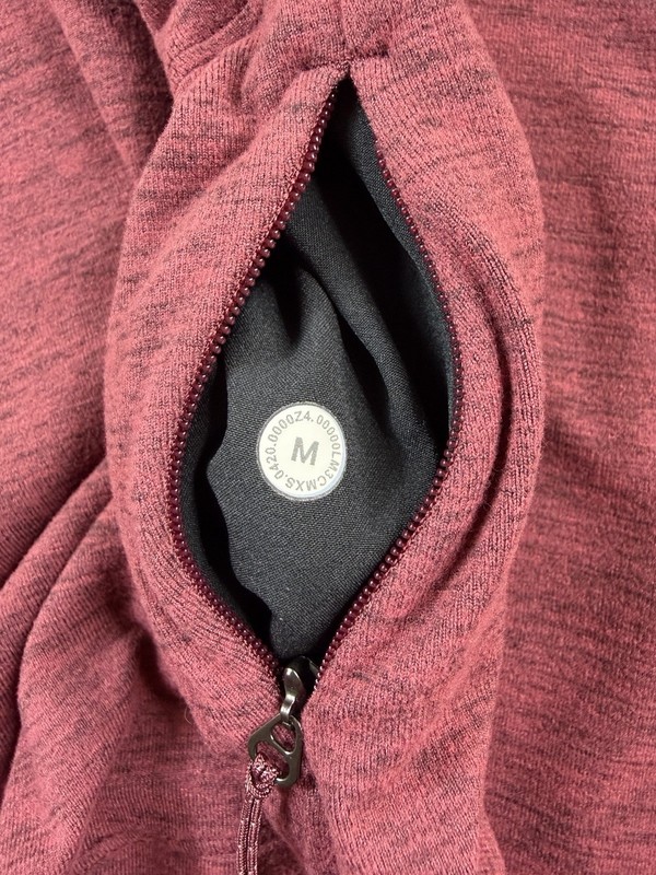 Lululemon Surge Shirt Mens M Pullover Warm Golf Running Hiking Maroon 1/4 Zip gallery