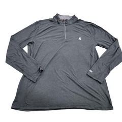 Carhartt Pullover Mens Large Gray Force Extremes 1/4 Zip Performance Top