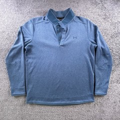 Under Armour Golf Storm Sweater Fleece Snap Mock Blue 1329832-414 Men XL Soft