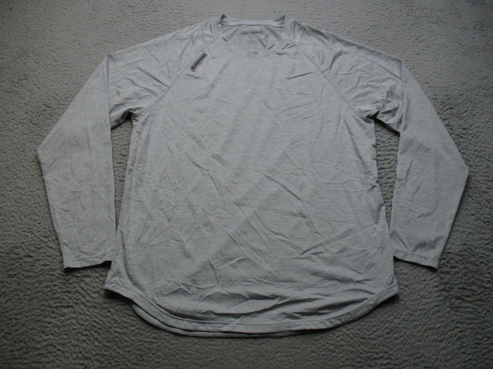 Legends Shirt Mens XL Gray Long Sleeve Raglan Athletic Performance Training