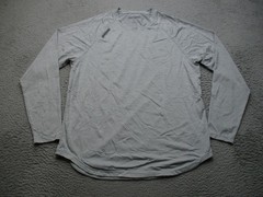 Legends Shirt Mens XL Gray Long Sleeve Raglan Athletic Performance Training