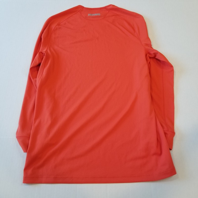 Hoka One One Polartec Power Dry Performance Long Sleeve Shirt Orange Small Men gallery