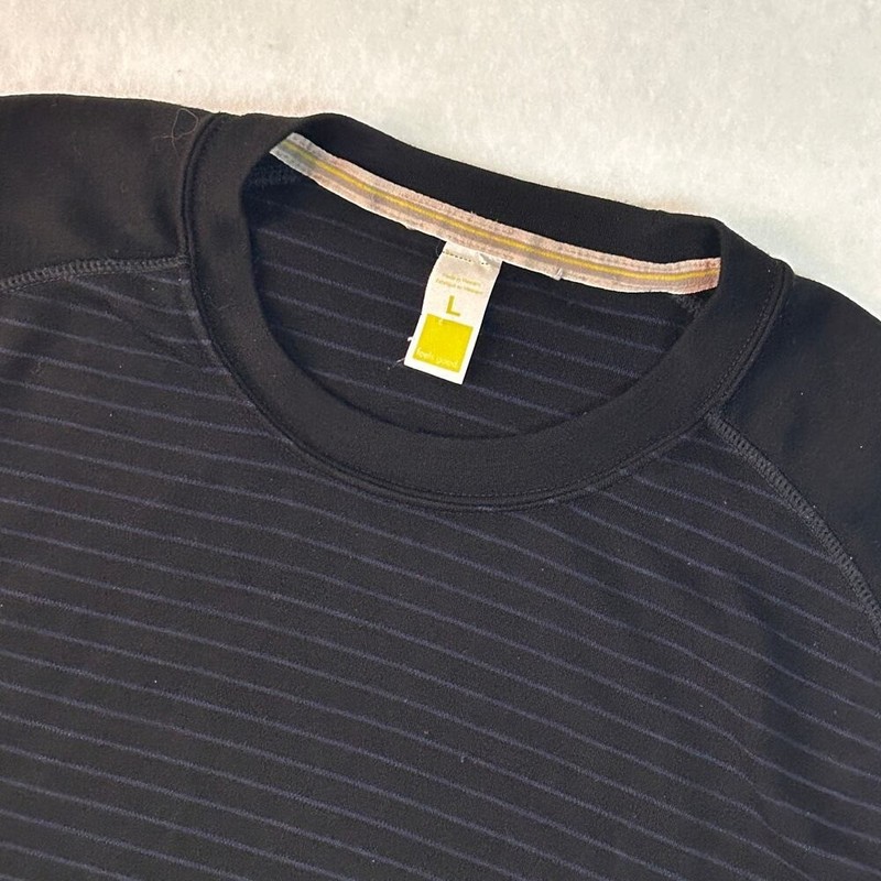 Smartwool Thermal Shirt Mens 100% Merino Wool Base Layer Long Sleeve Black Large gallery