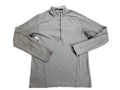 Patagonia Capilene 1/4 Zip Pullover Mens Medium Gray long Sleeves Performance